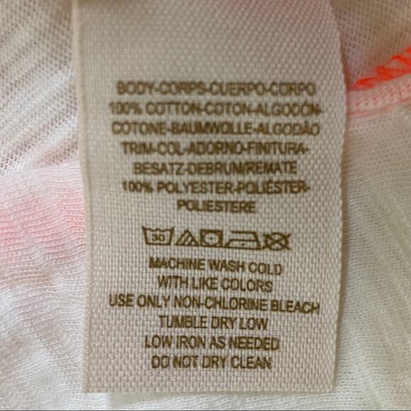 We the Free Bermuda Triangle White Neon Tank Size Small NWOT - Picture 12 of 12